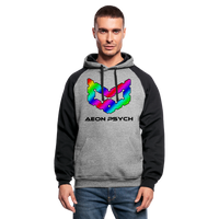 aeonpsRave - Colorblock Hoodie - heather gray/black