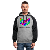 aeonpsRave - Colorblock Hoodie - heather gray/black