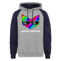 aeonpsEZ - Colorblock Hoodie - heather gray/navy