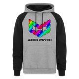 aeonpsRave - Colorblock Hoodie - heather gray/black